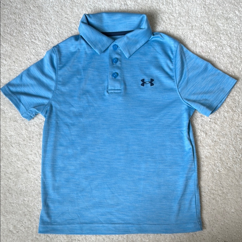 Under Armour Kids Light Blue Polo Shirt